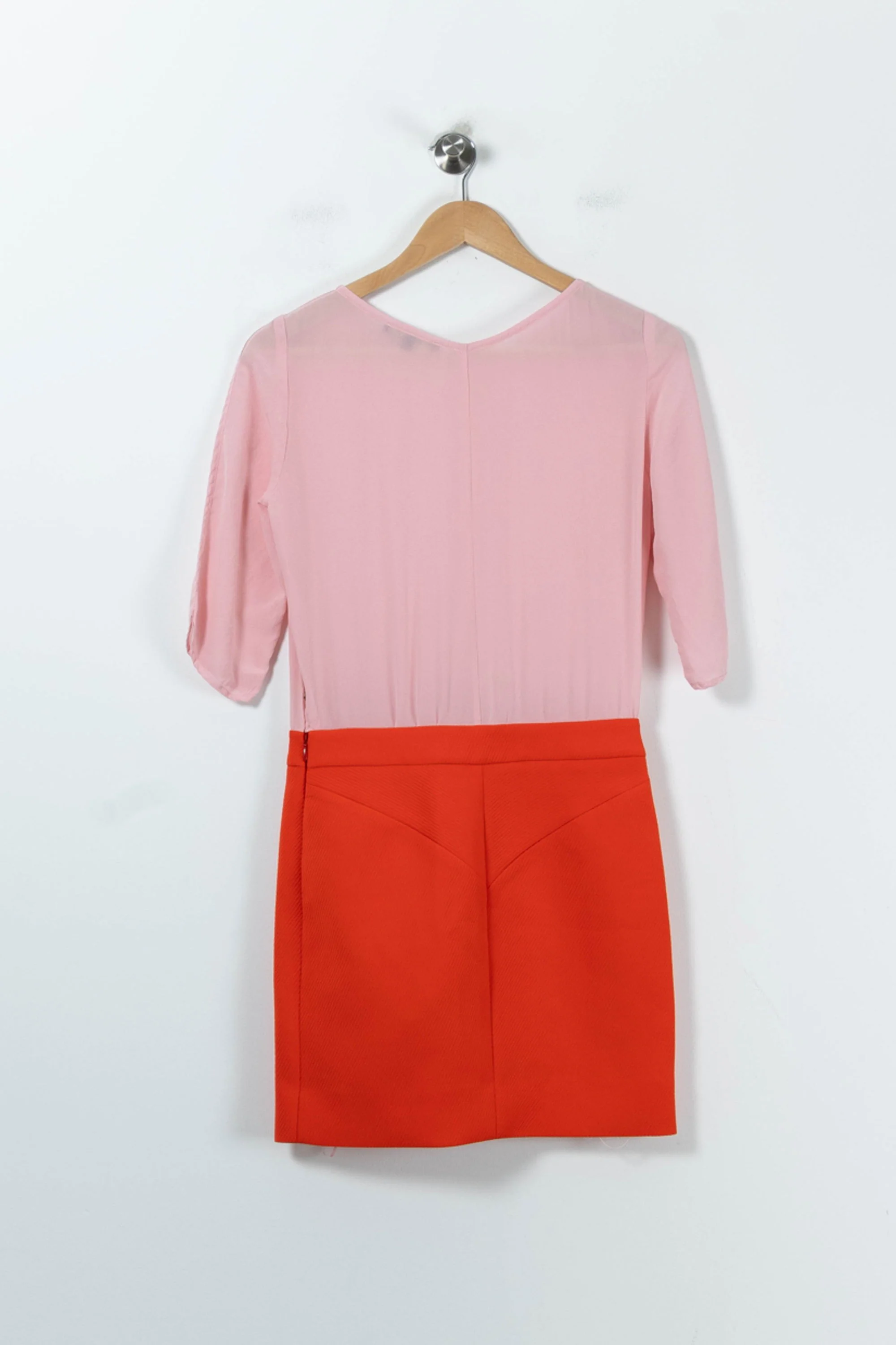 Robe Courte Rose et Rouge - Taille S/36 - Image 4