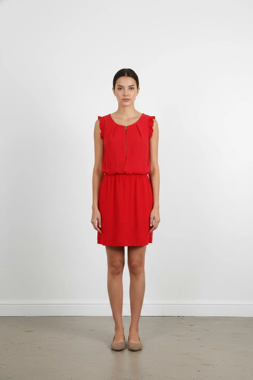 Robe Courte Rouge - Taille S/36