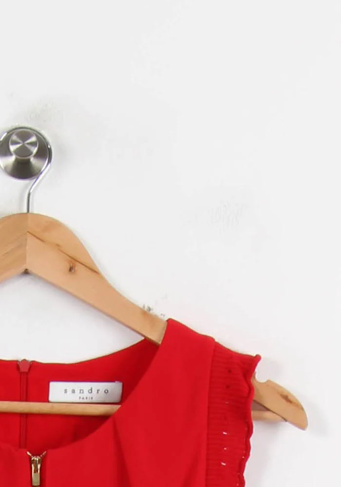 Robe Courte Rouge - Taille S/36 - Image 3