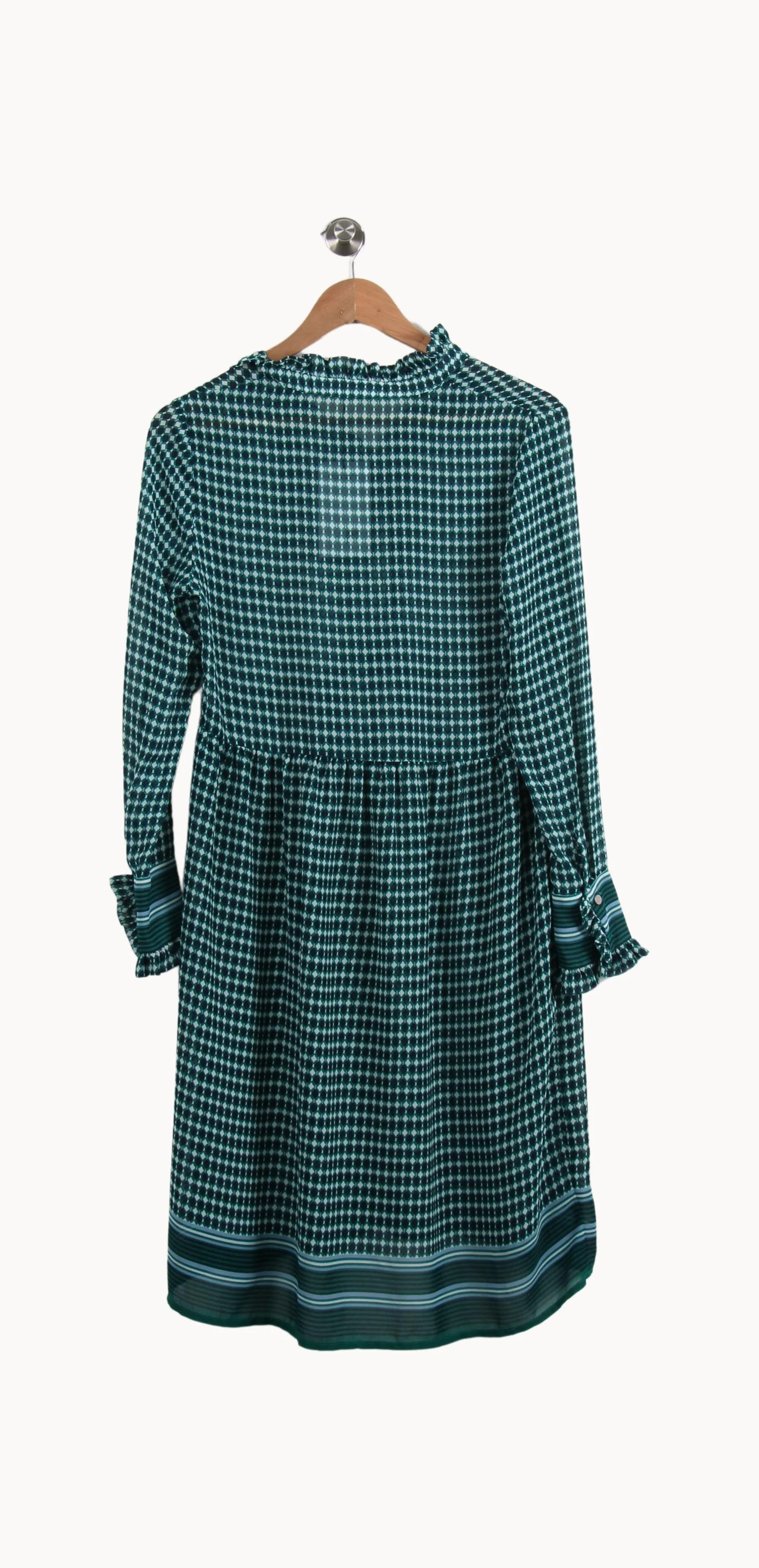 Robe Courte Verte et Blanche - Taille XS/34 - Image 4
