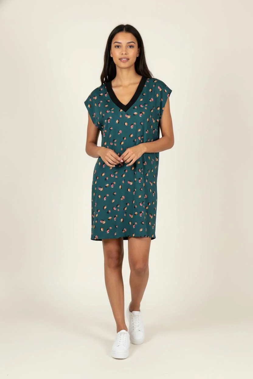 Robe Courte Verte - Taille XS/34