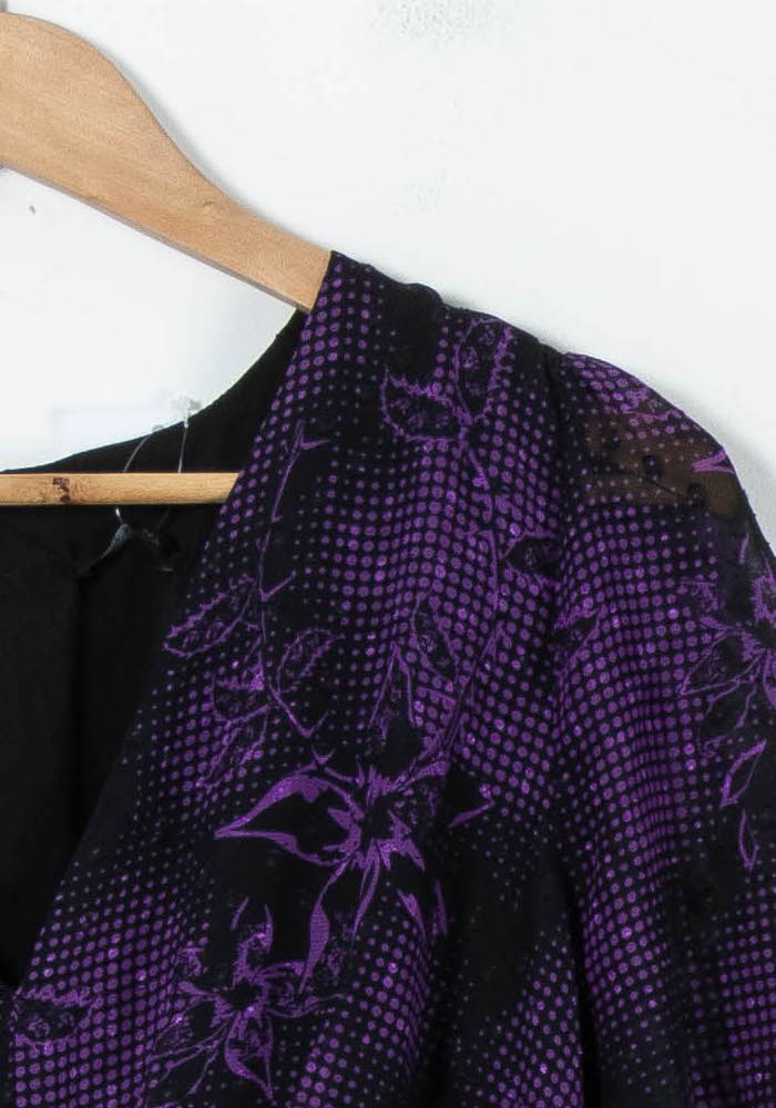 Robe Courte Violette et Noire - Taille XL/42 - Image 3
