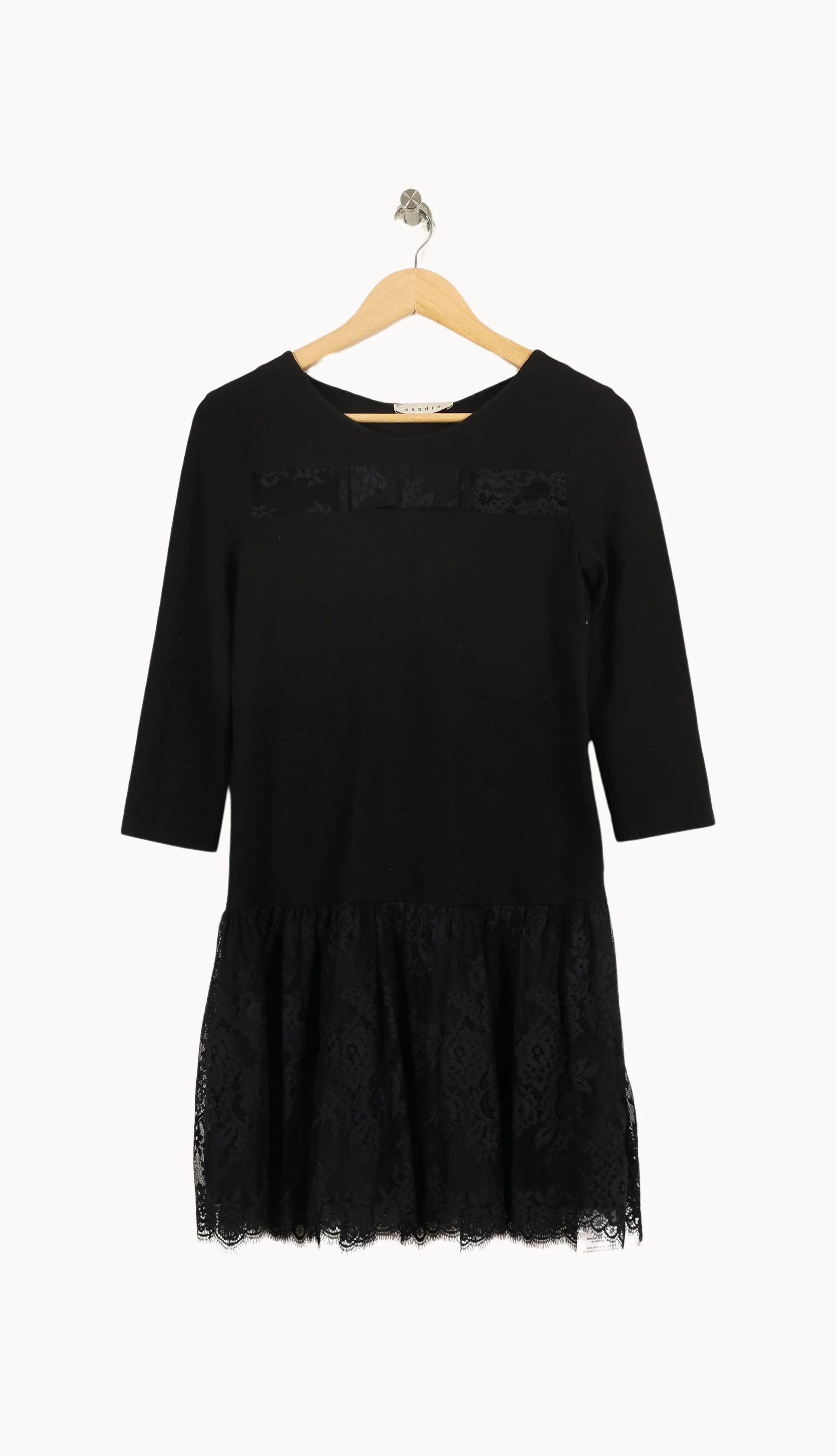 Robe Dentelle Noire - Taille S/36 - Image 2