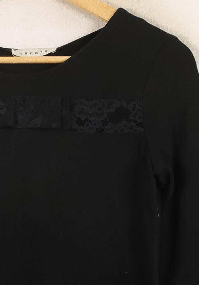 Robe Dentelle Noire - Taille S/36 - Image 3