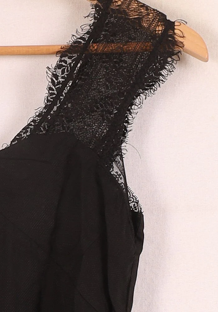 Robe Dentelle Noire - Taille XS/34 - Image 3