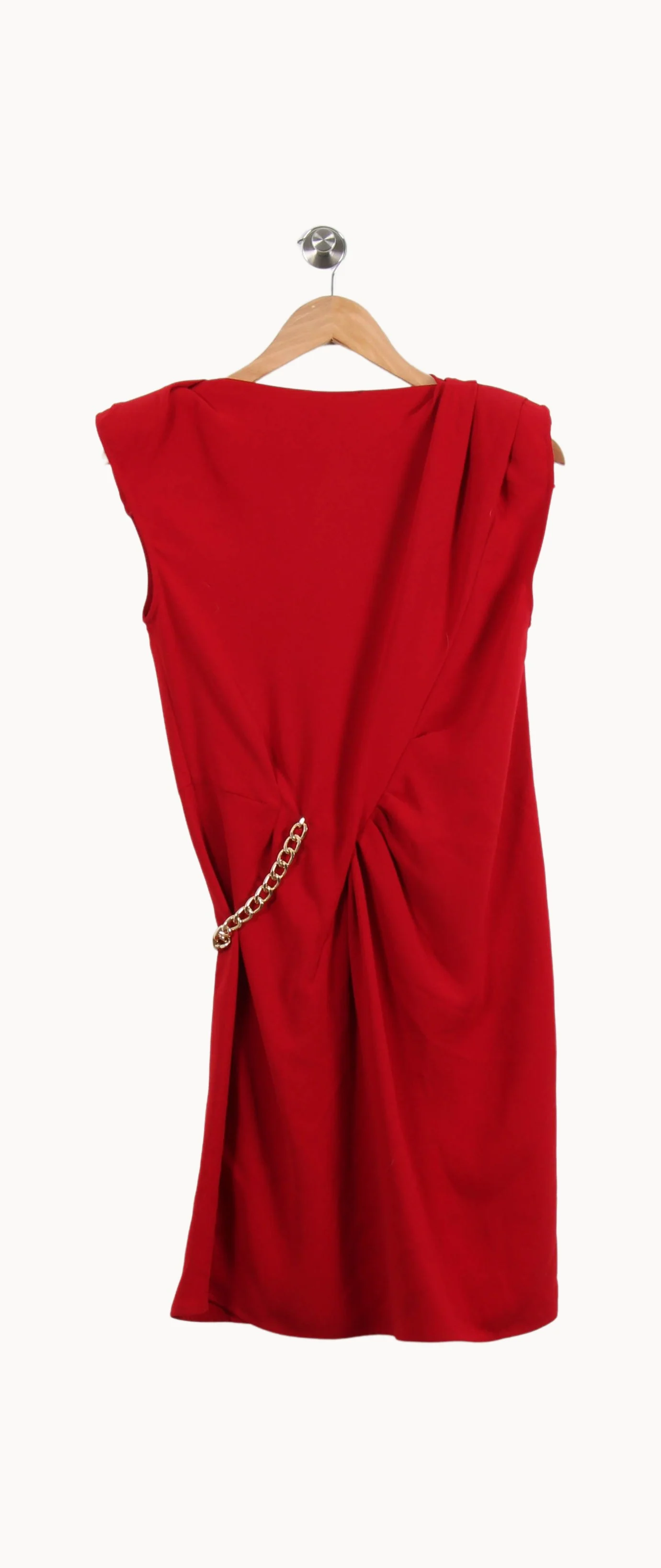 Robe Drapée Rouge - Taille M/38 - Image 4