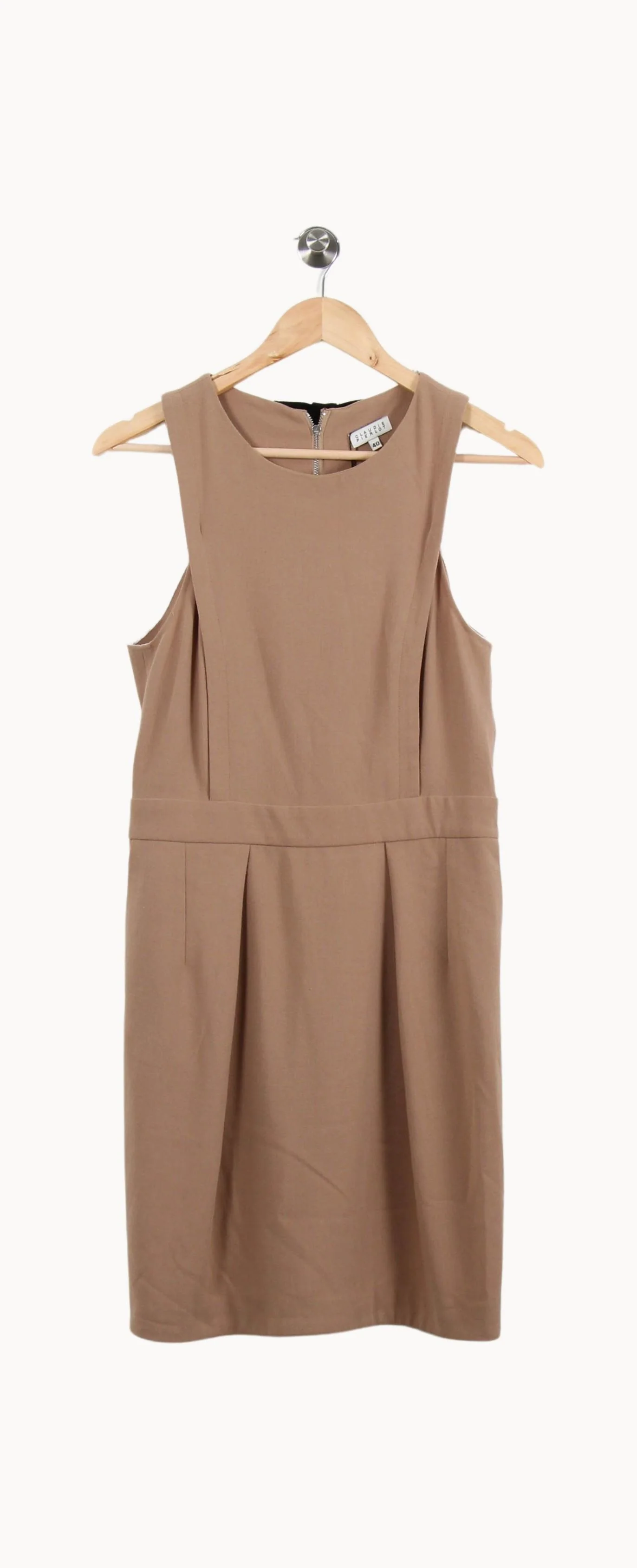 Robe Droite Beige - Taille L/40 - Image 2