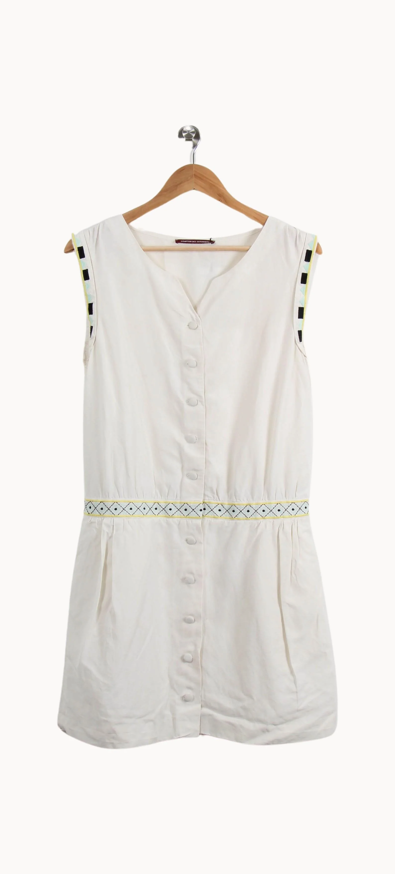 Robe Droite Blanche - Taille M/38 - Image 2