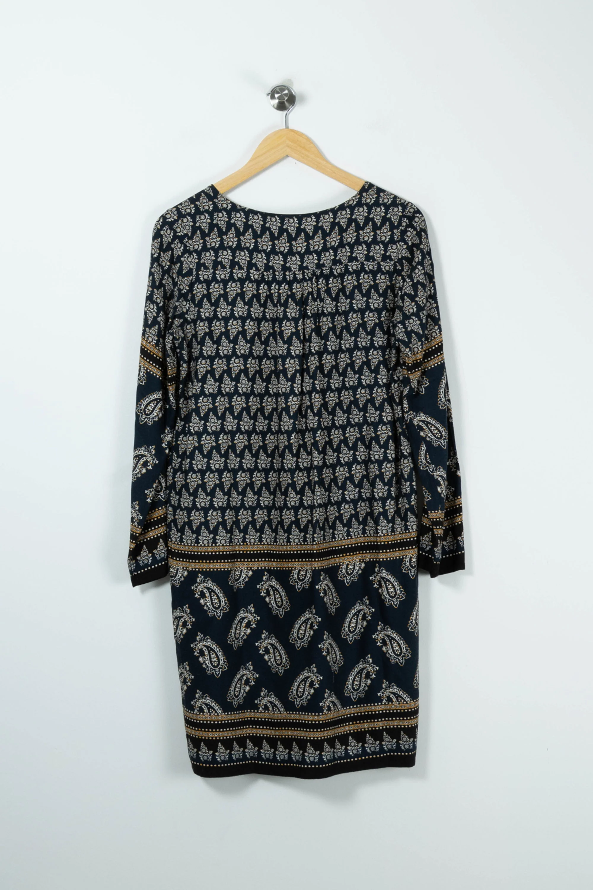 Robe Droite Bleue et Beige - Taille M/38 - Image 4
