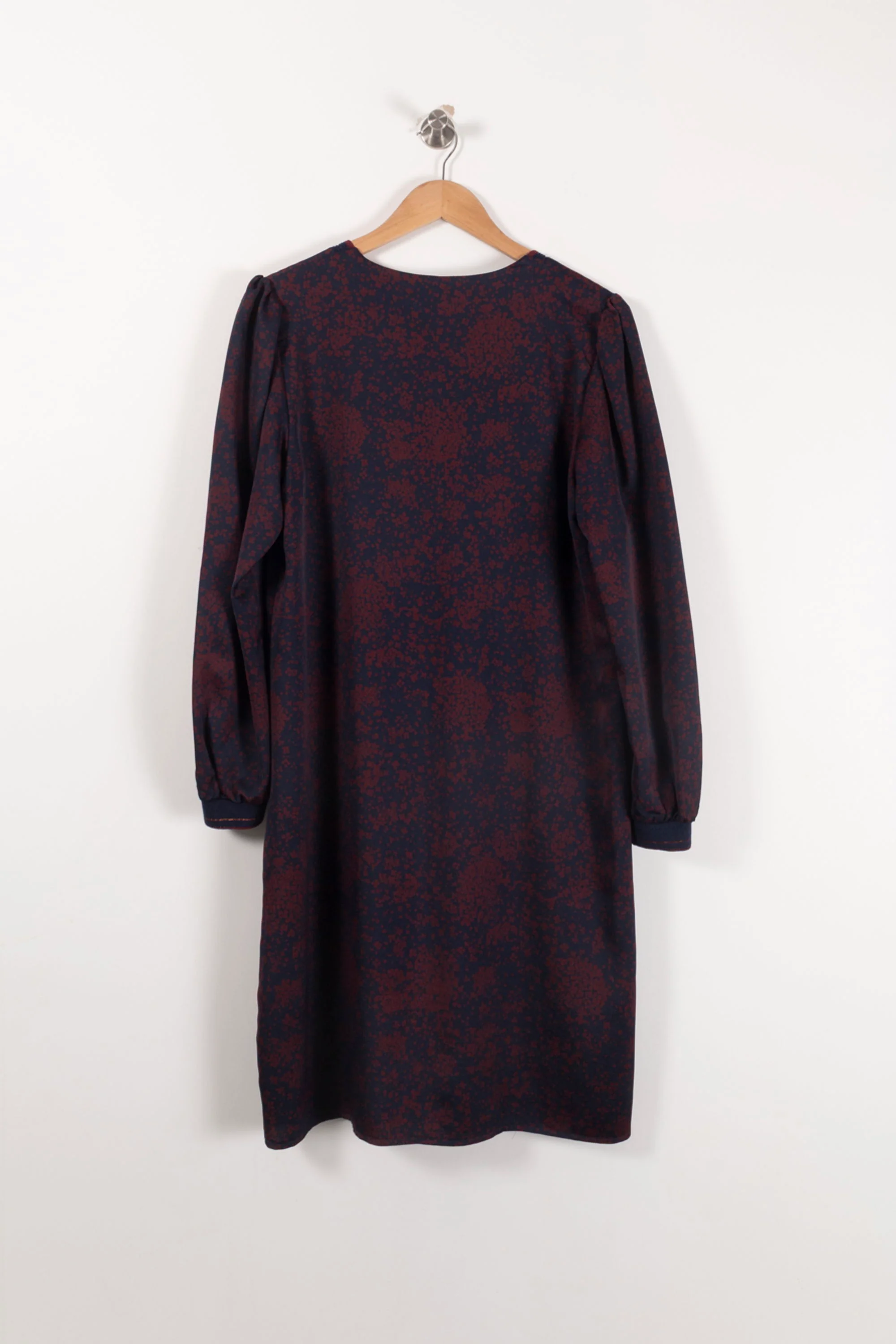 Robe Droite Bordeaux et Bleu Marine - Taille XL/42 - Image 4