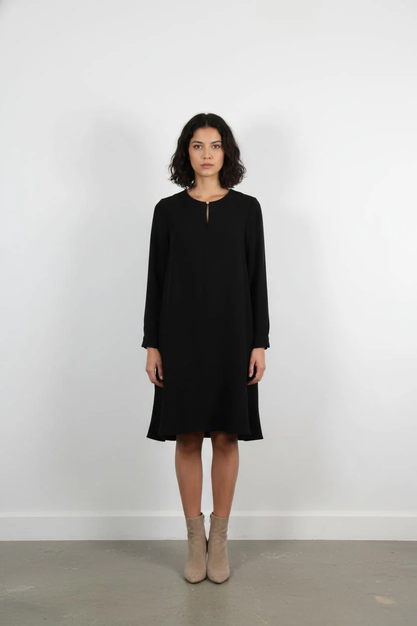 Robe Droite Noire - Taille M/38