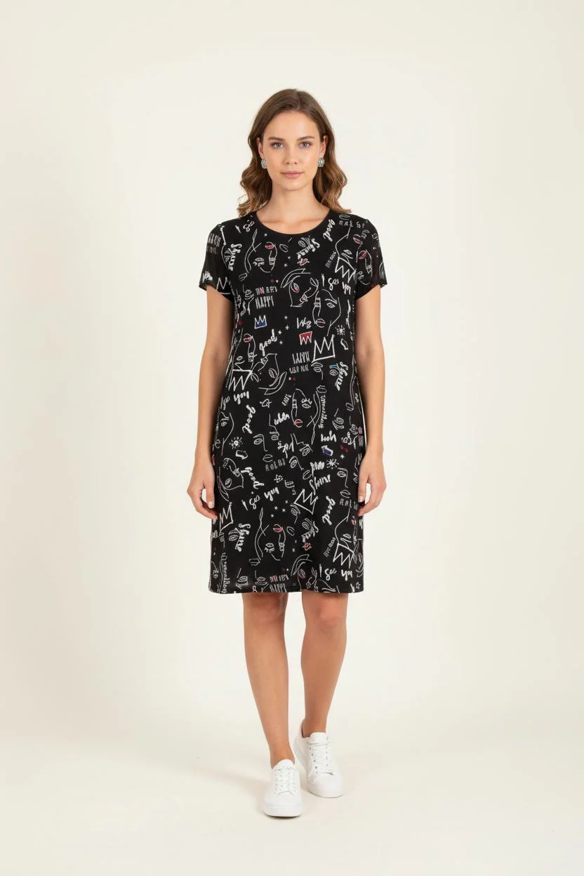 Robe Droite Noire - Taille M/38