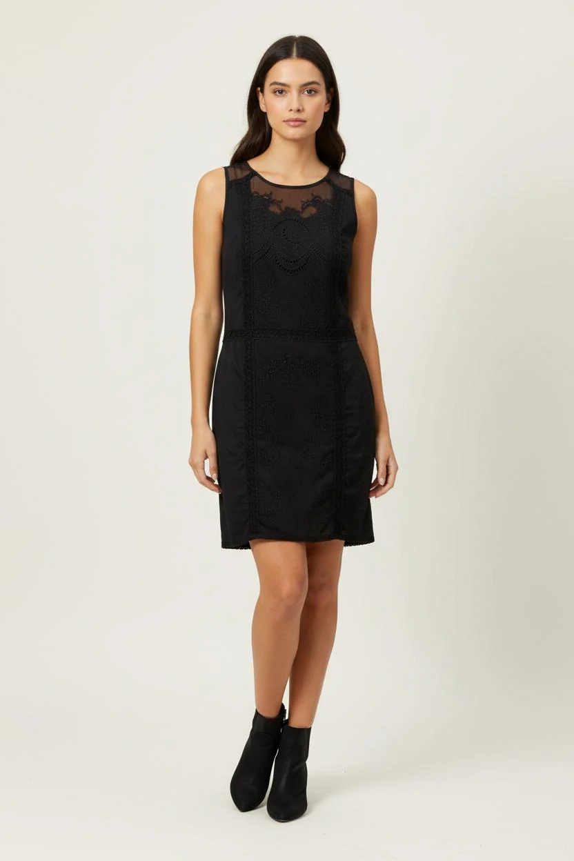 Robe Droite Noire - Taille M/38