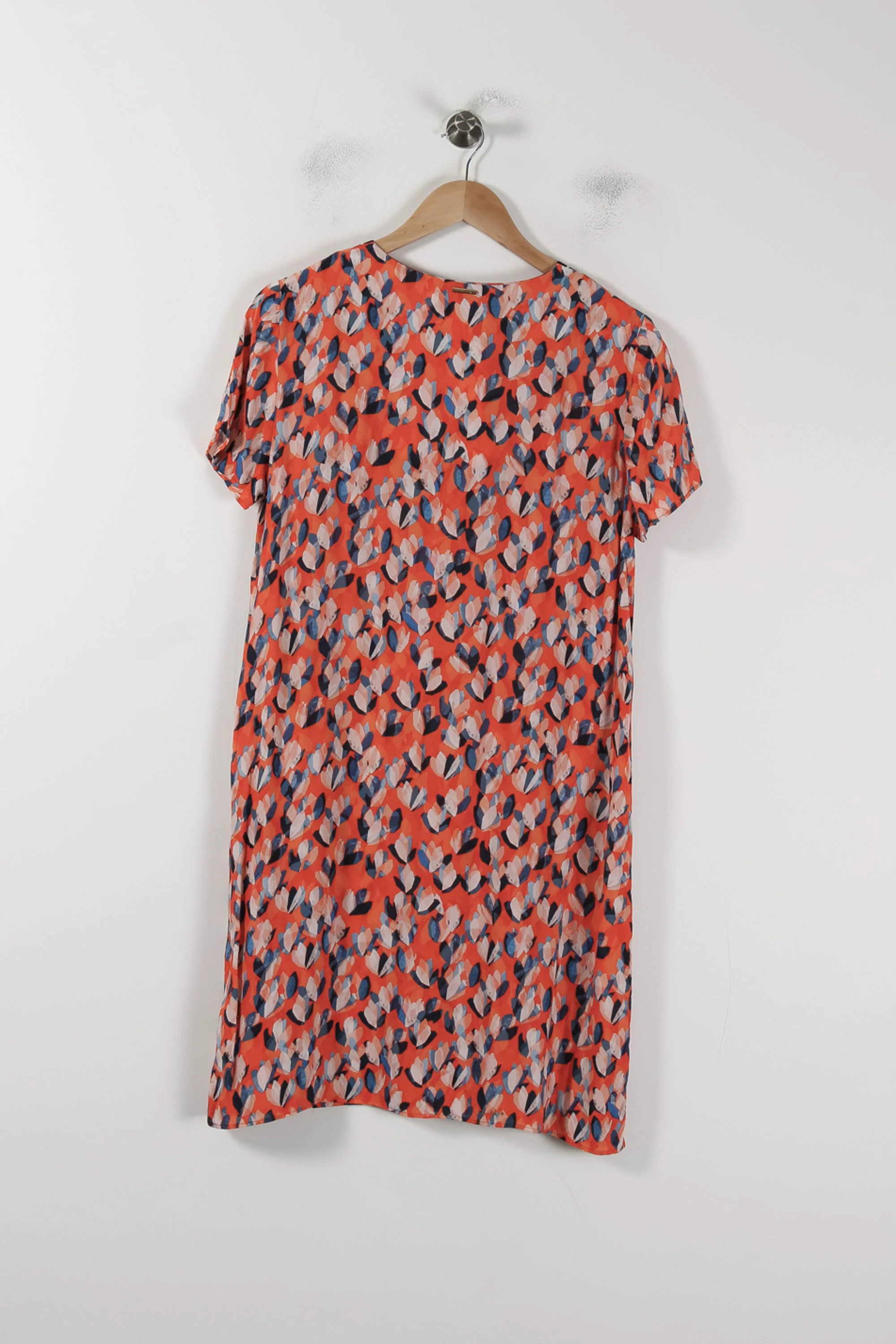 Robe Droite Orange et Bleue - Taille L/40 - Image 4