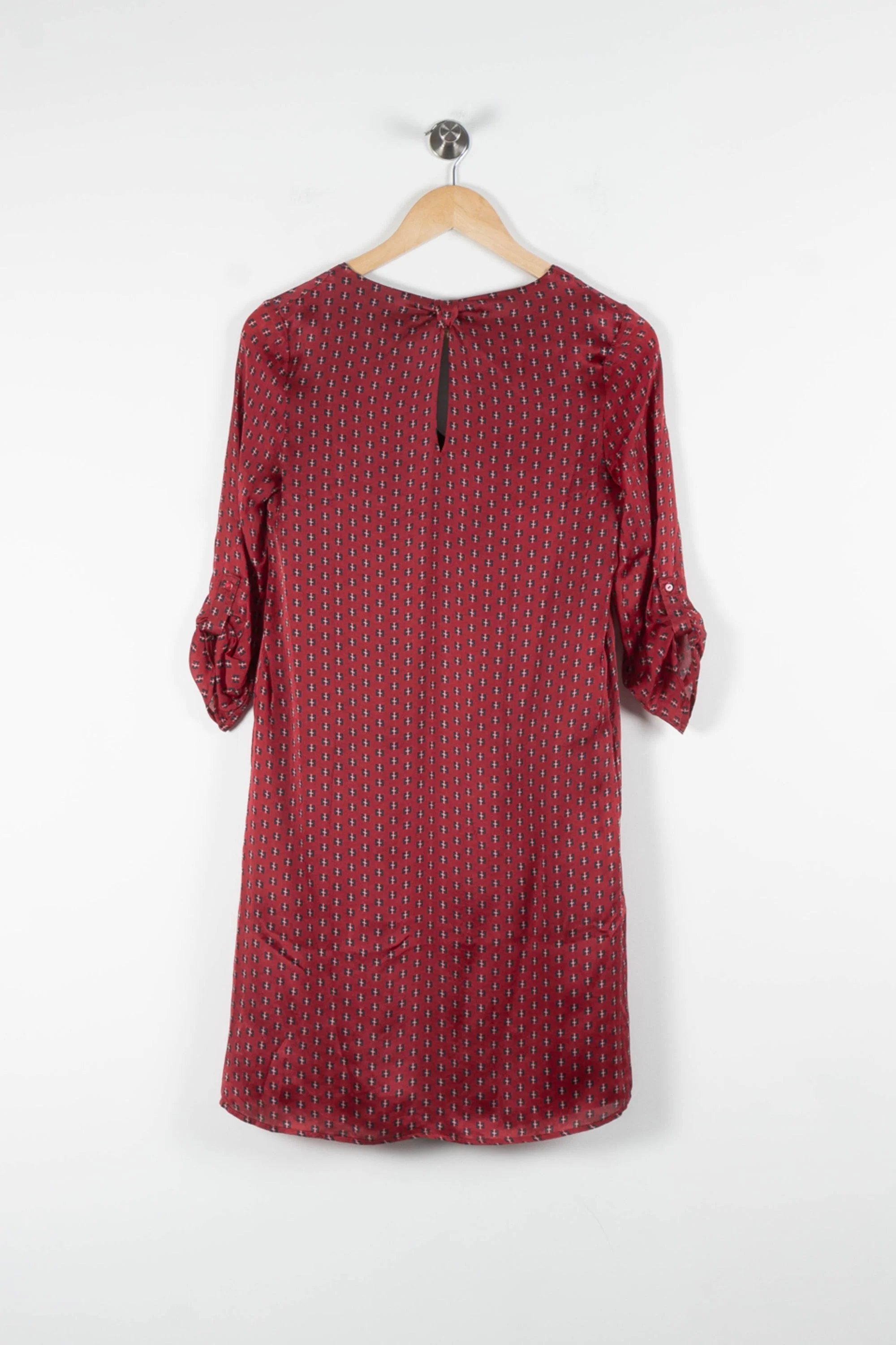 Robe Droite Rouge et Noir - Taille XS/34 - Image 4