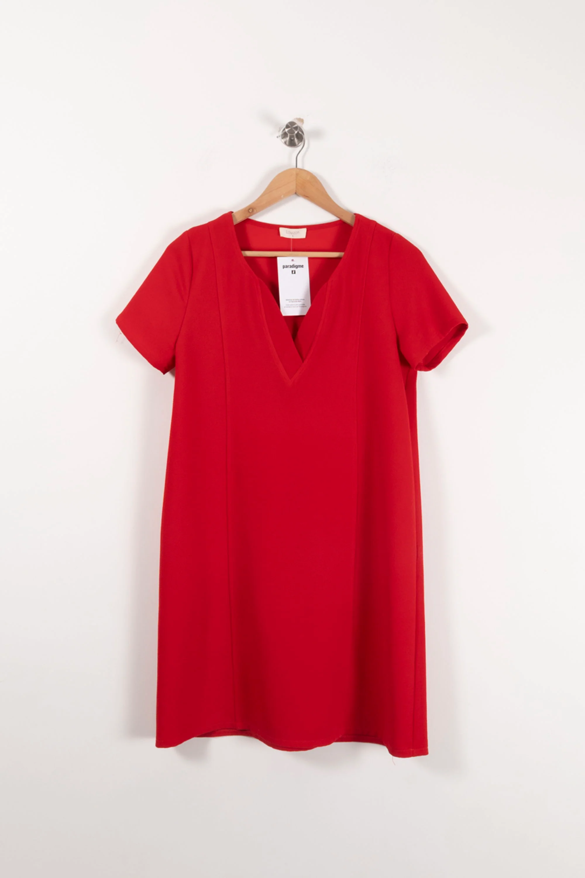 Robe Droite Rouge - Taille S/36 - Image 2