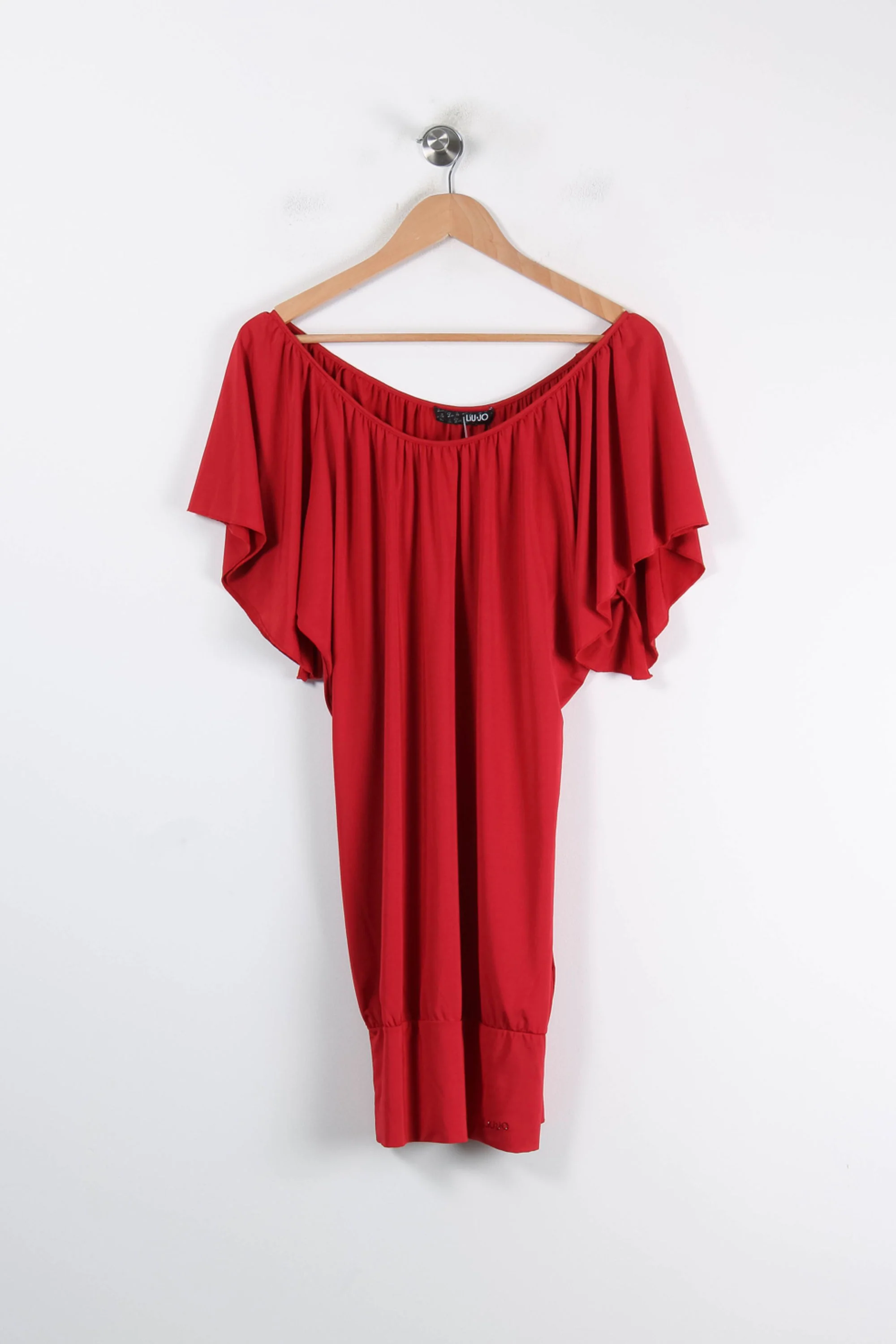 Robe Épaules Dénudées Rouge - Taille L/40 - Image 2