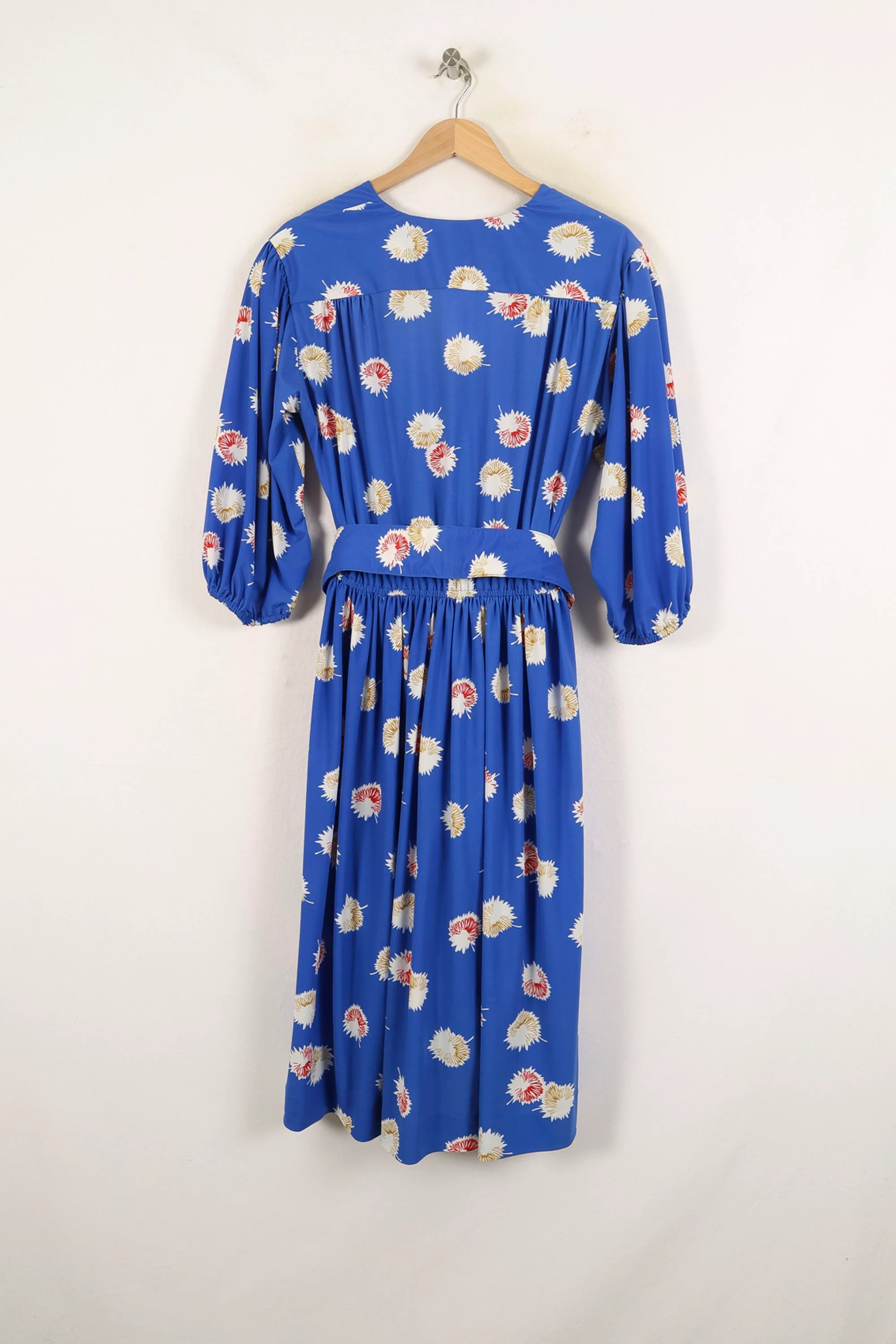 Robe Fleurie Bleue et Blanche - Taille L/40 - Image 4