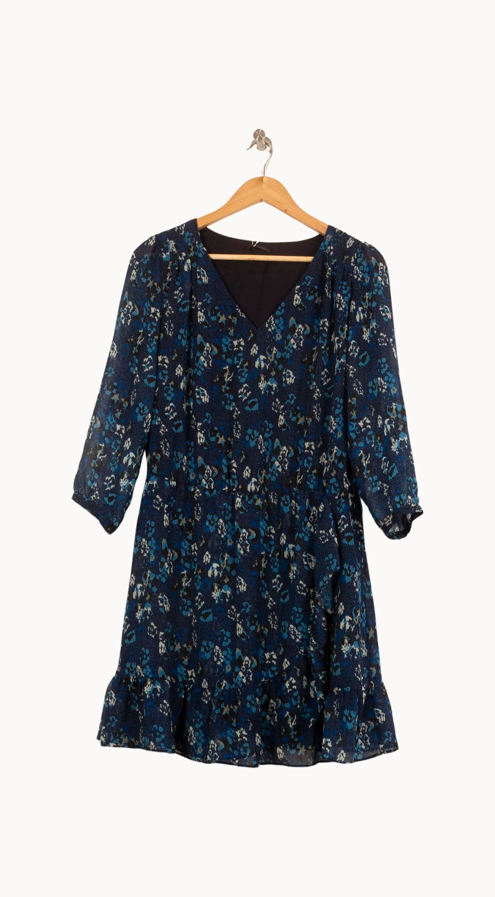 Robe Fleurie Bleue - Taille L/40 - Image 2