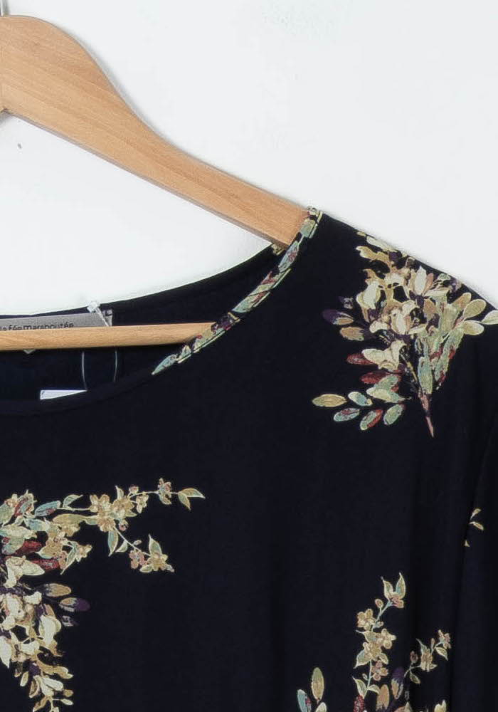 Robe Fleurie Bleue - Taille L/40 - Image 3