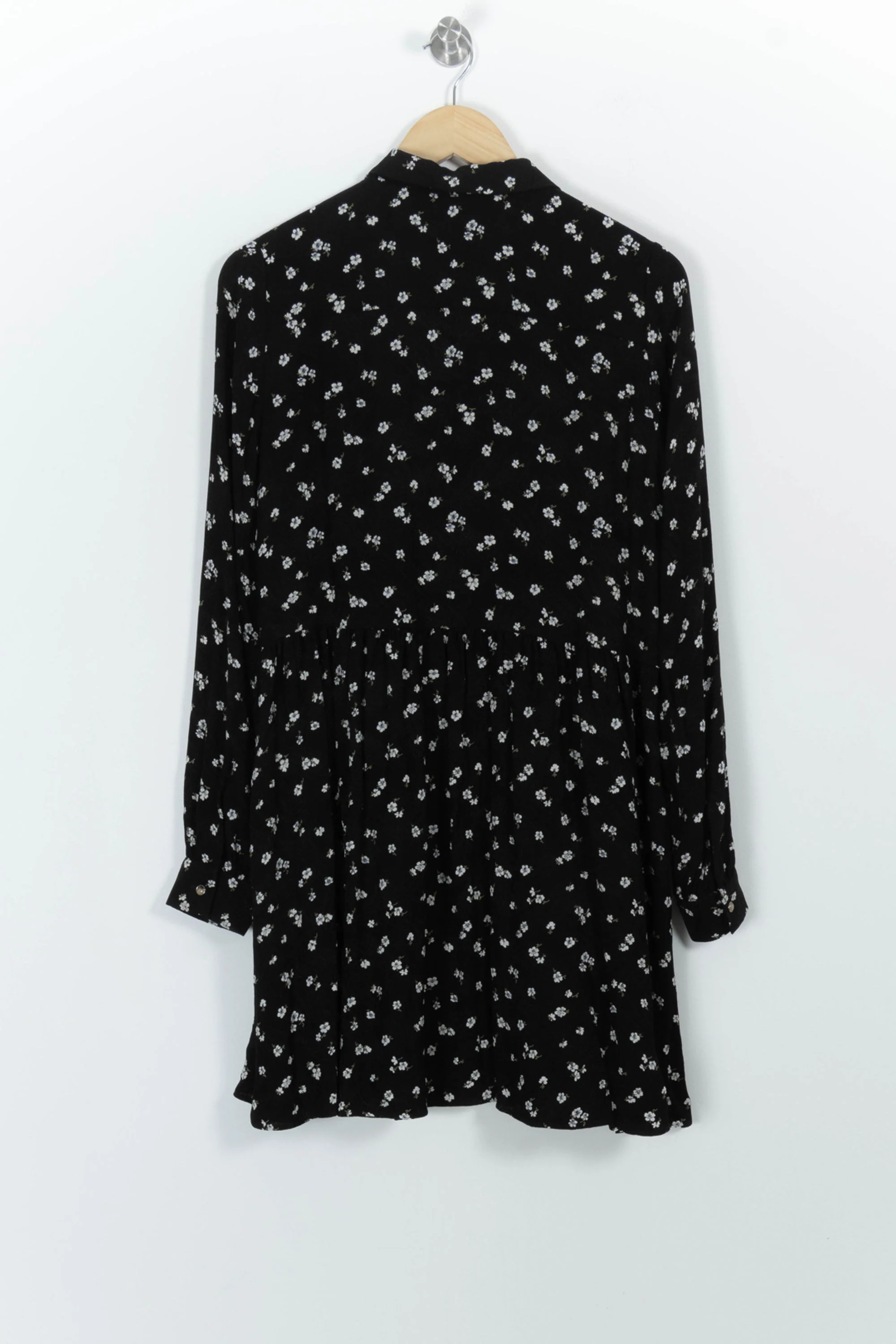 Robe Fleurie Noire et Blanche - Taille S/36 - Image 4