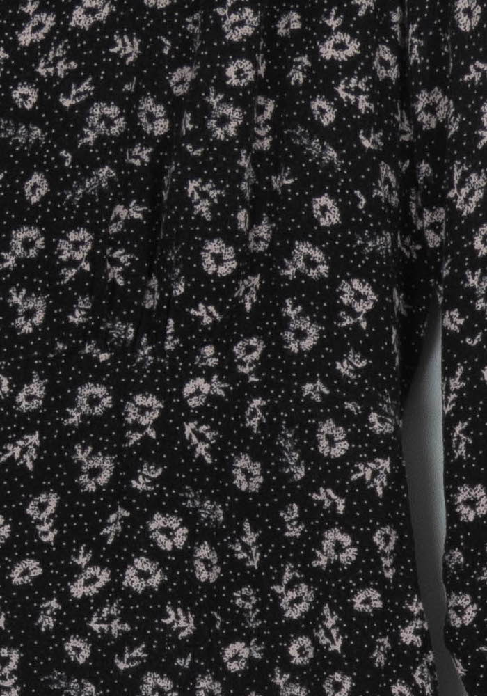 Robe Fleurie Noire - Taille M/38 - Image 3
