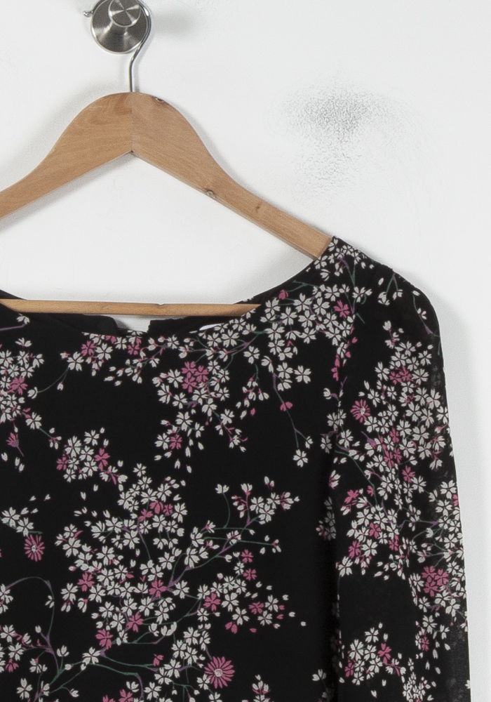 Robe Fleurie Noire - Taille S/36 - Image 3