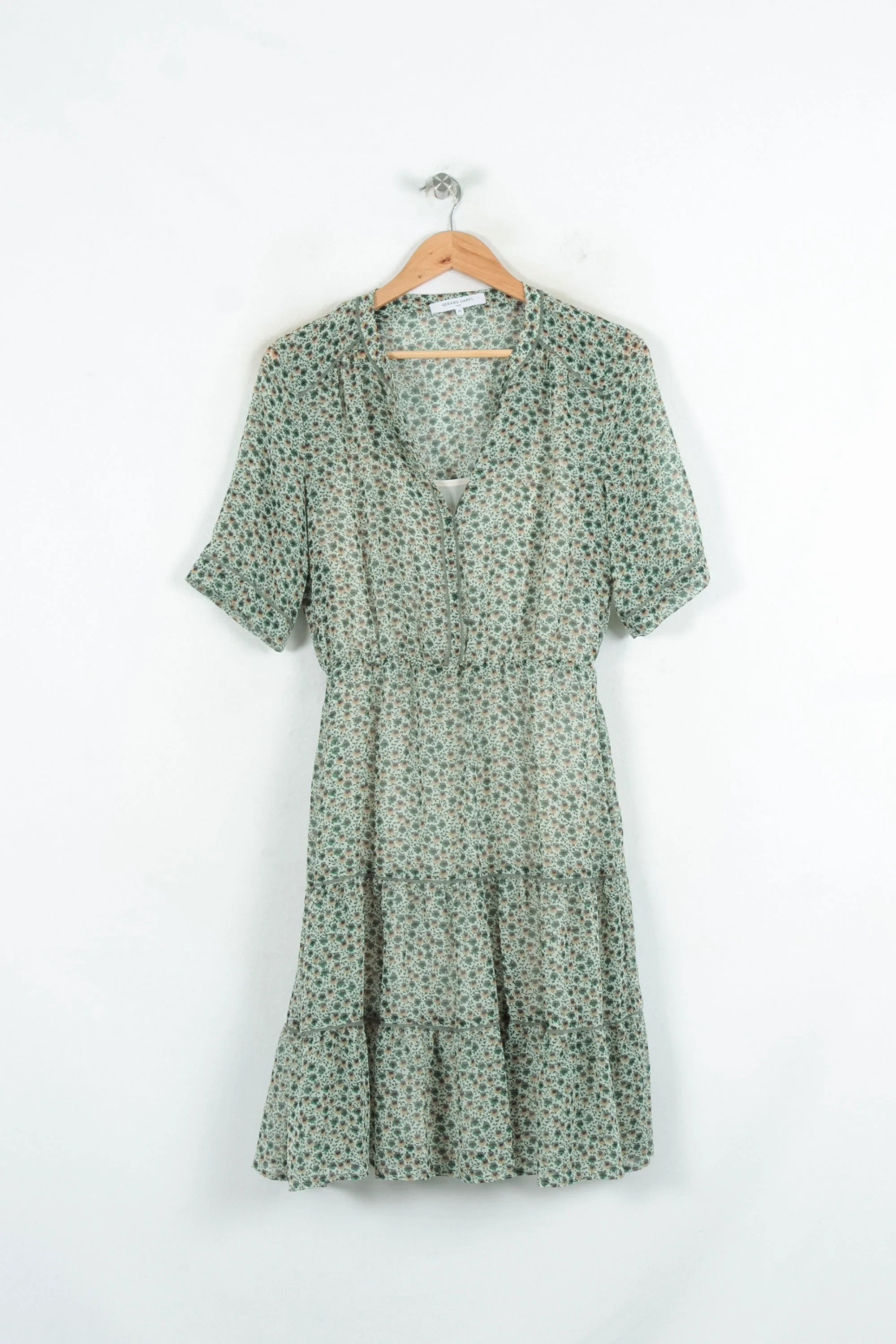 Robe Fleurie Verte - Taille M/38 - Image 2