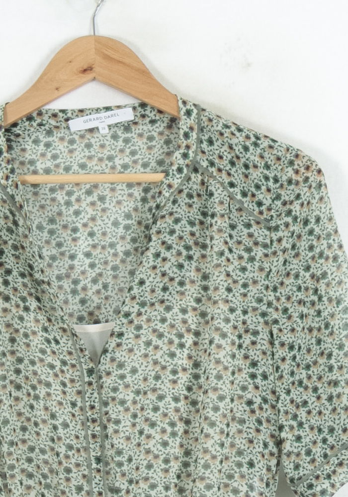 Robe Fleurie Verte - Taille M/38 - Image 3