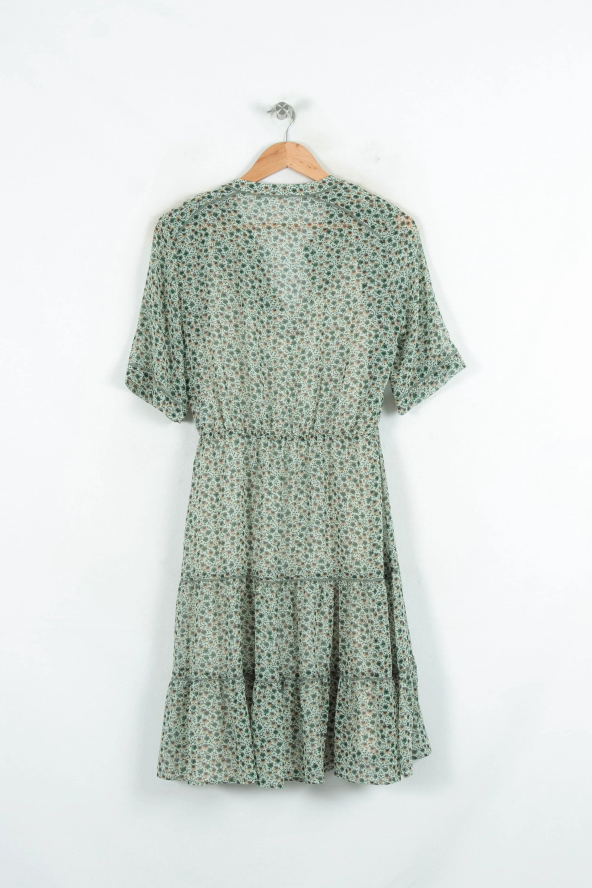Robe Fleurie Verte - Taille M/38 - Image 4