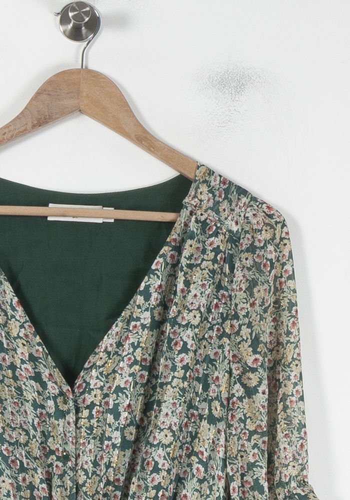 Robe Fleurie Verte - Taille S/36 - Image 3