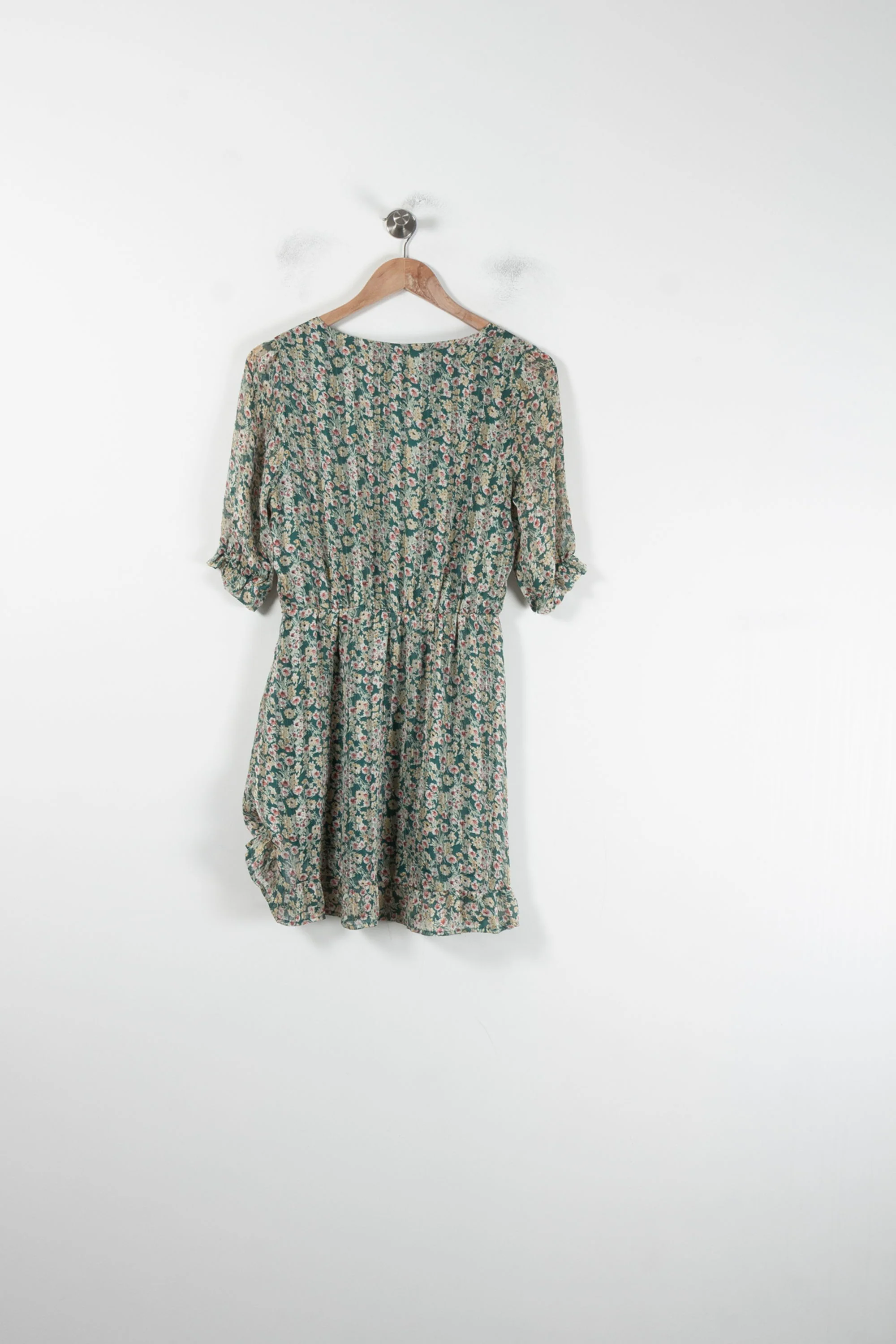 Robe Fleurie Verte - Taille S/36 - Image 4