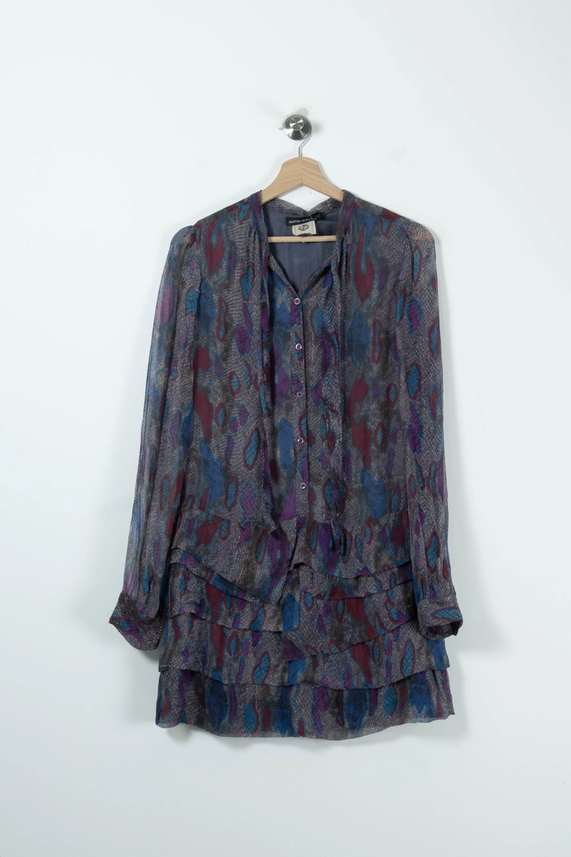 Robe Fluide Bleue et Violette - Taille M/38 - Image 2