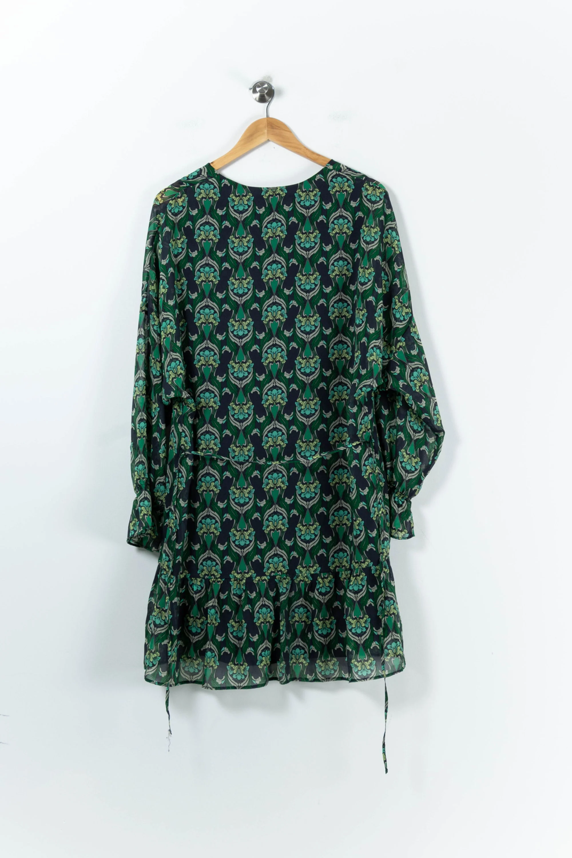 Robe Imprimée Verte et Noire - Taille L/40 - Image 4