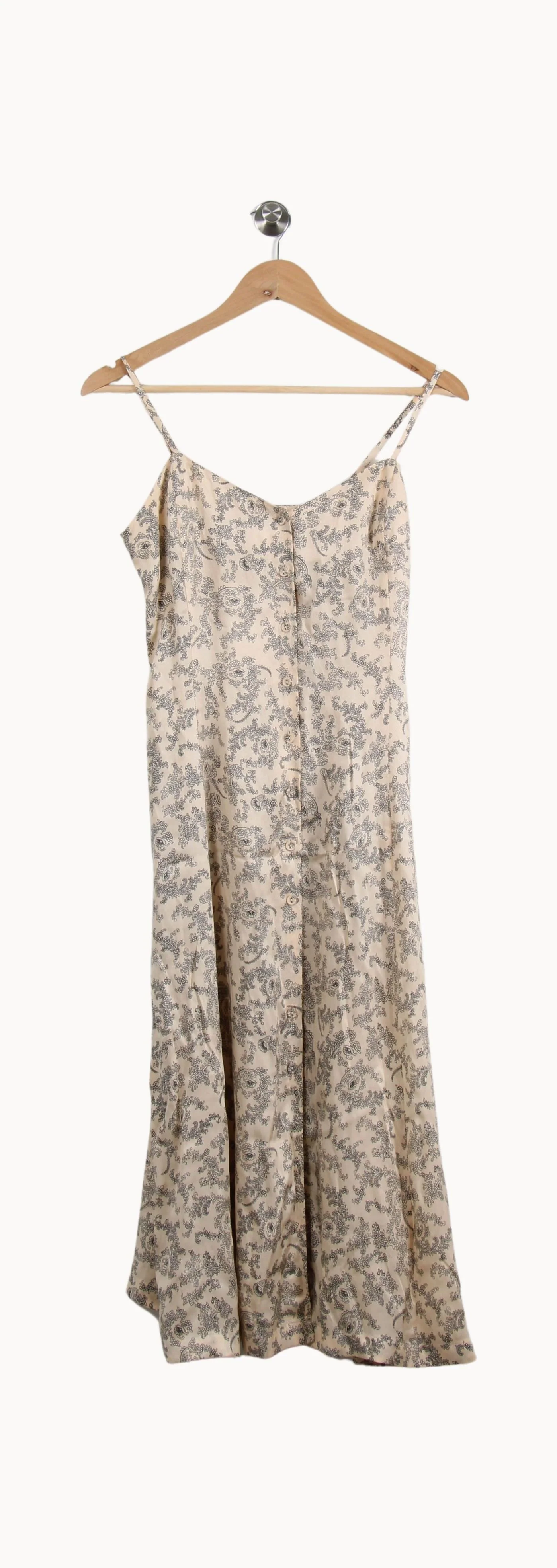 Robe Longue Beige et Noire - Taille S/36 - Image 2