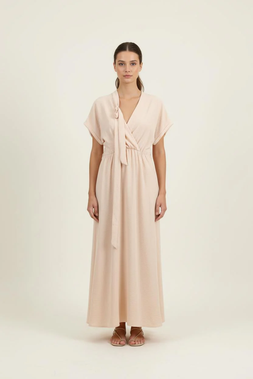 Robe Longue Beige - Taille L/40
