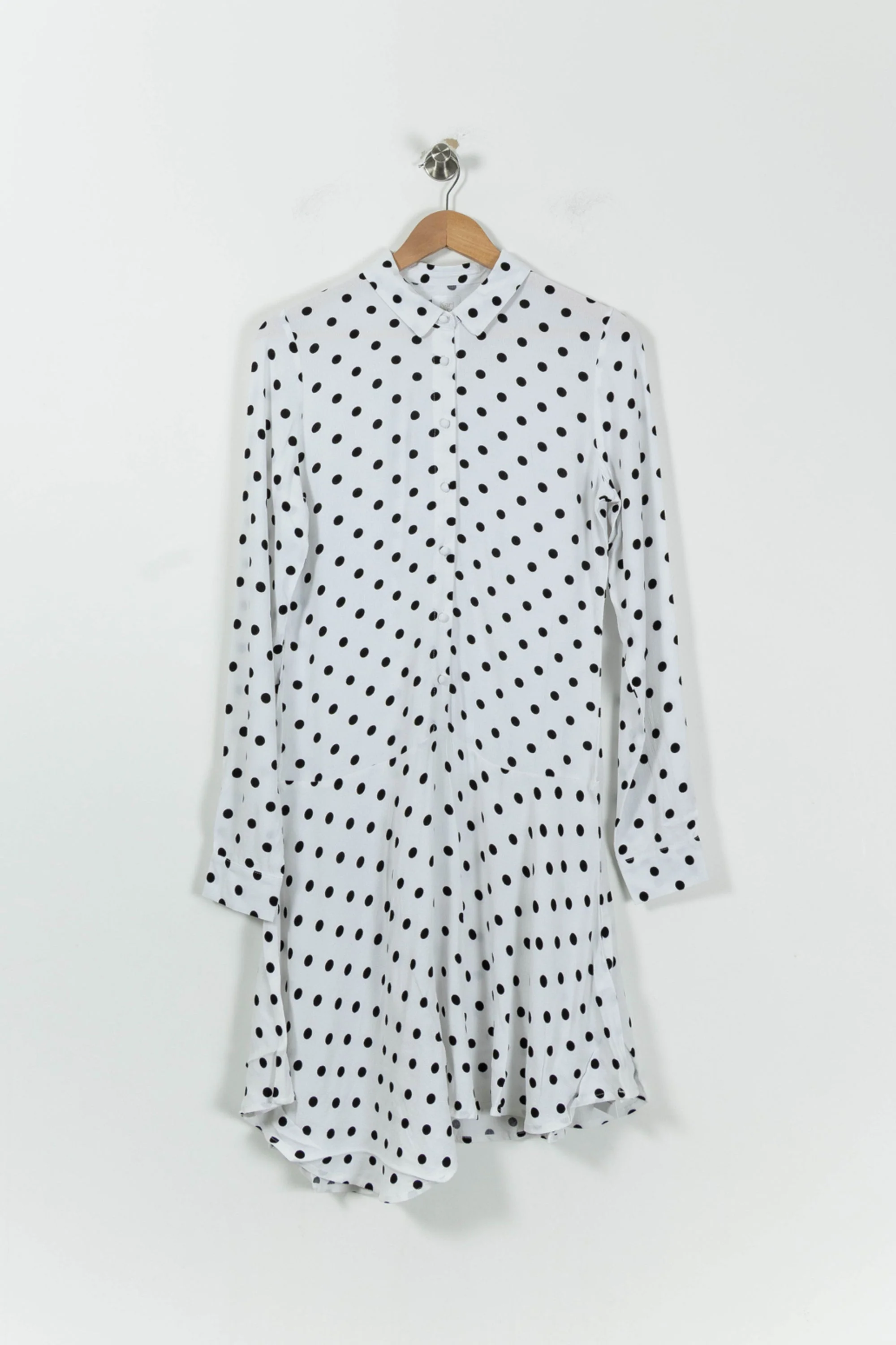 Robe Longue Blanche et Noire - Taille S/36 - Image 2