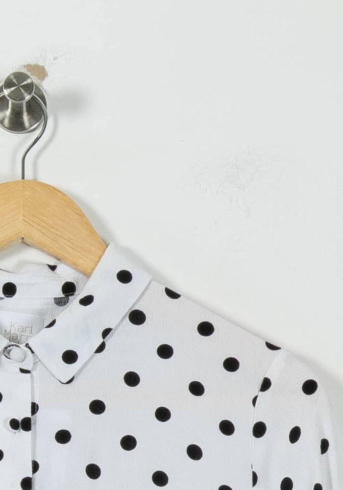 Robe Longue Blanche et Noire - Taille XS/34 - Image 3