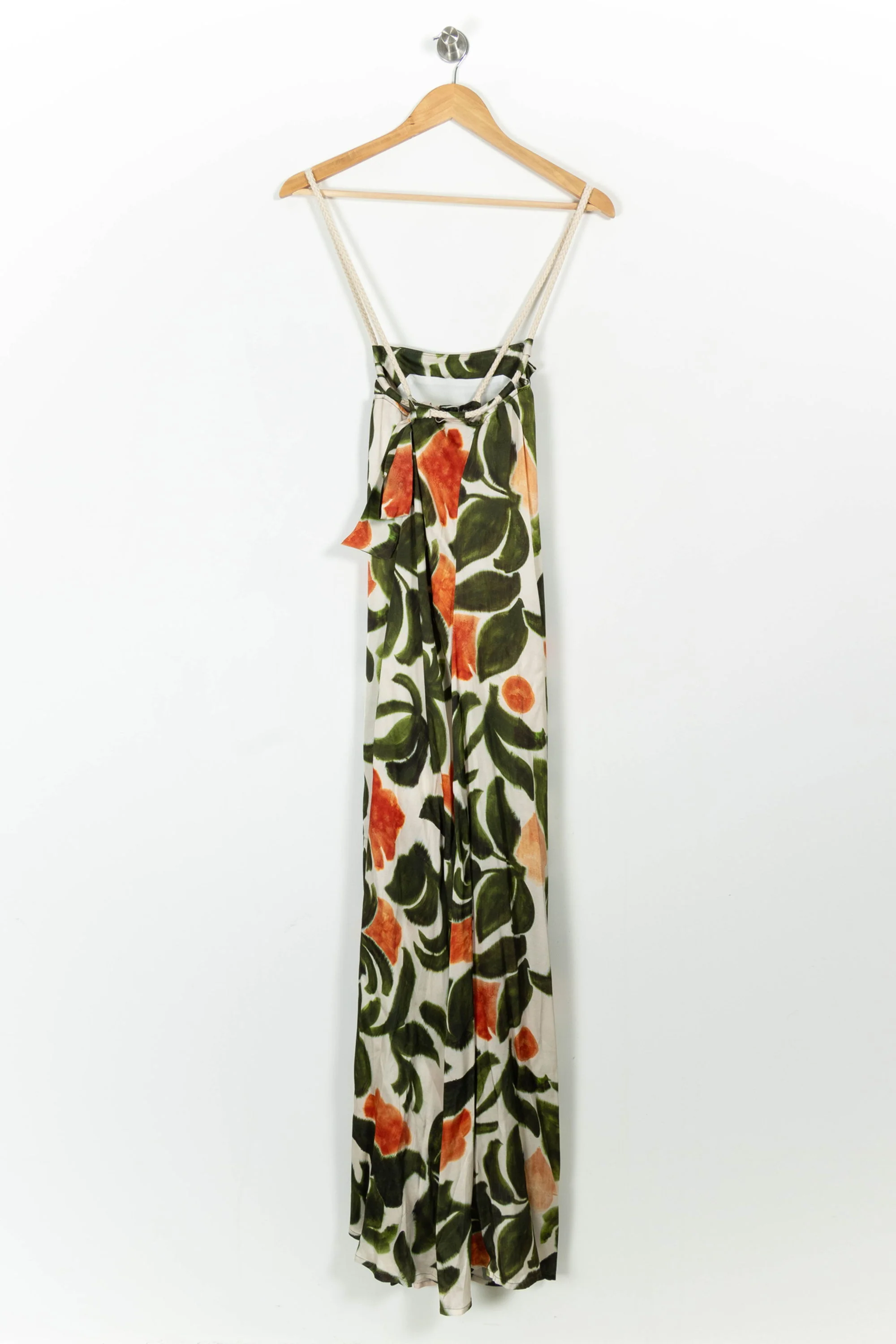 Robe Longue Blanche Verte et Orange - Taille M/38 - Image 4