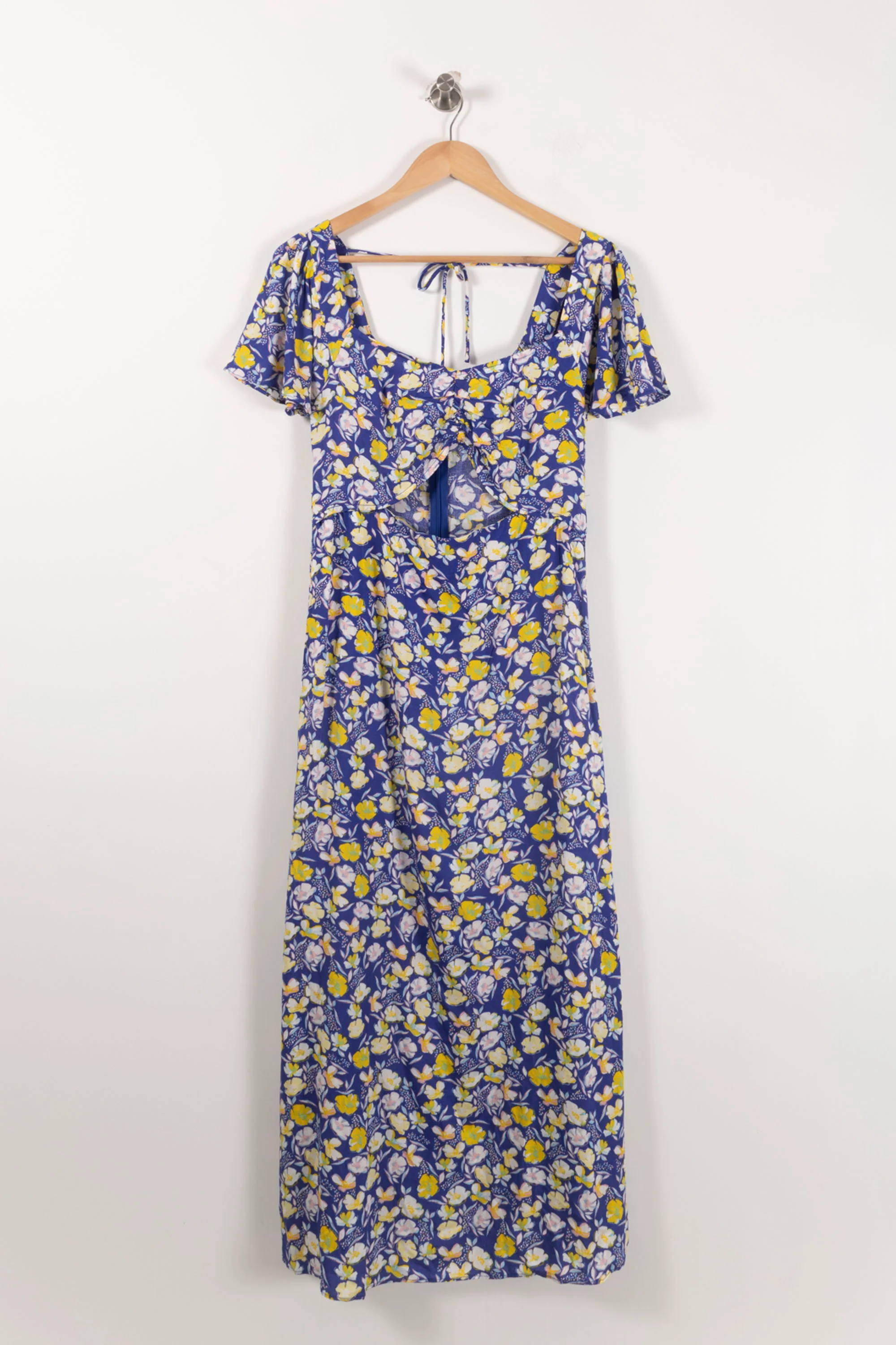 Robe Longue Bleue et Jaune - Taille L/40 - Image 2