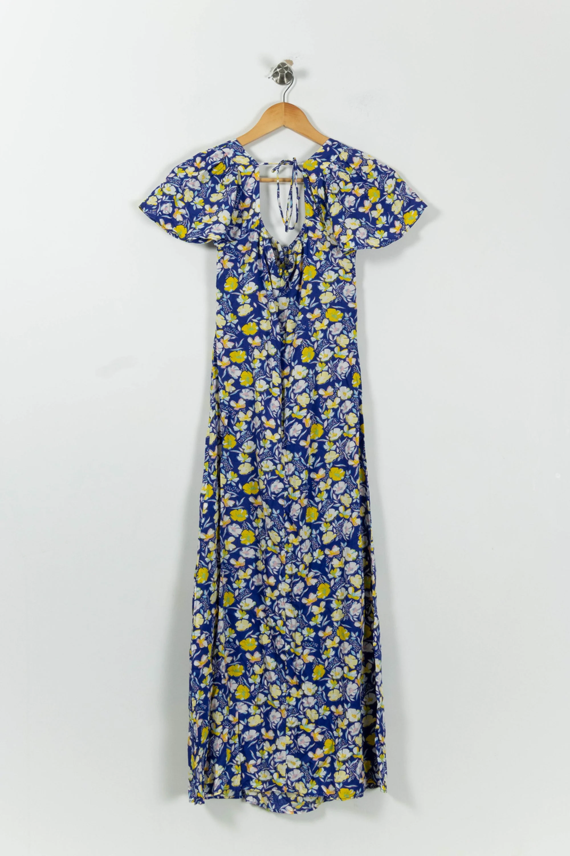 Robe Longue Bleue et Jaune - Taille L/40 - Image 4