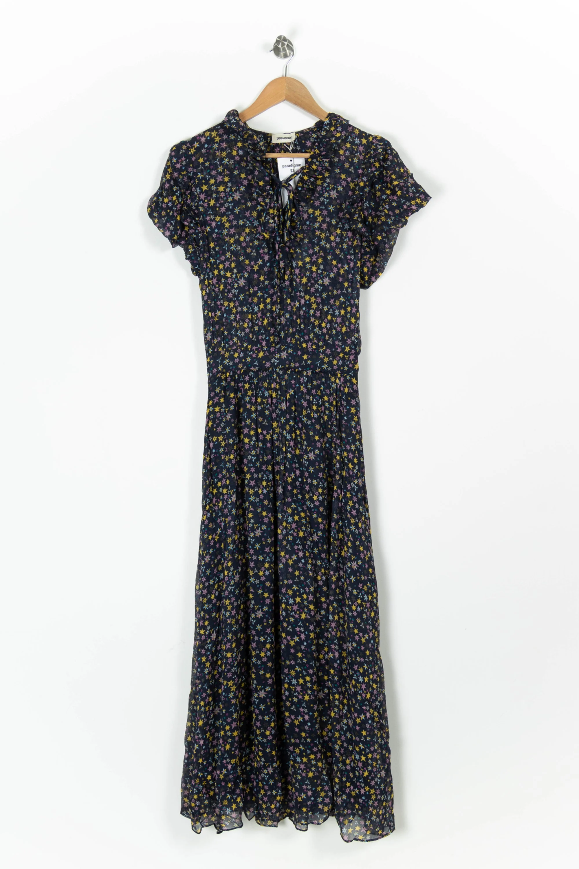 Robe Longue Bleue et Jaune - Taille XS/34 - Image 2