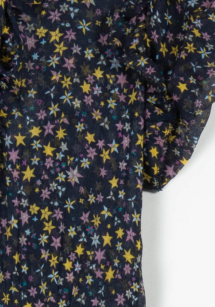 Robe Longue Bleue et Jaune - Taille XS/34 - Image 3