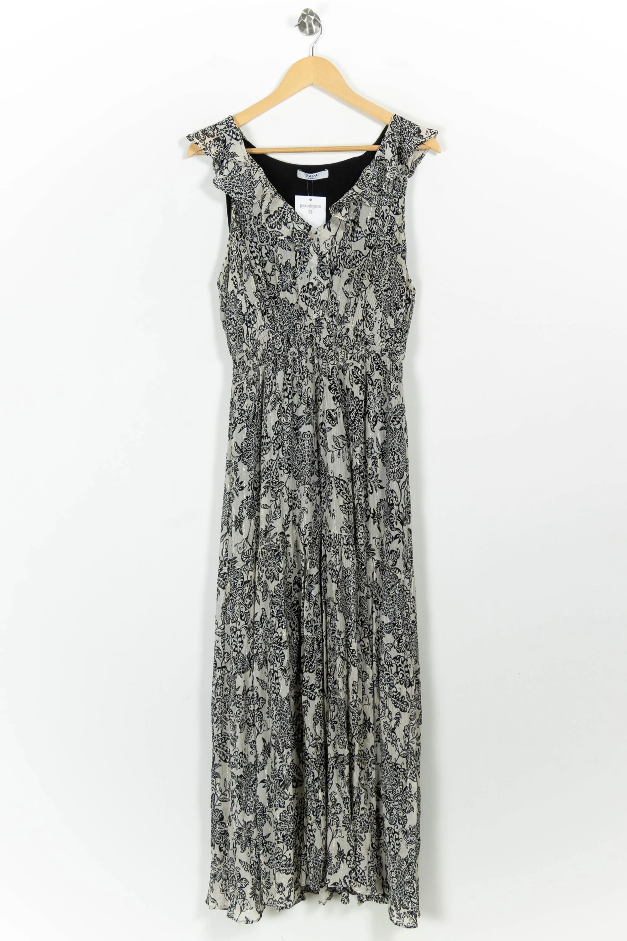 Robe Longue Grise et Noire - Taille XL/42 - Image 2