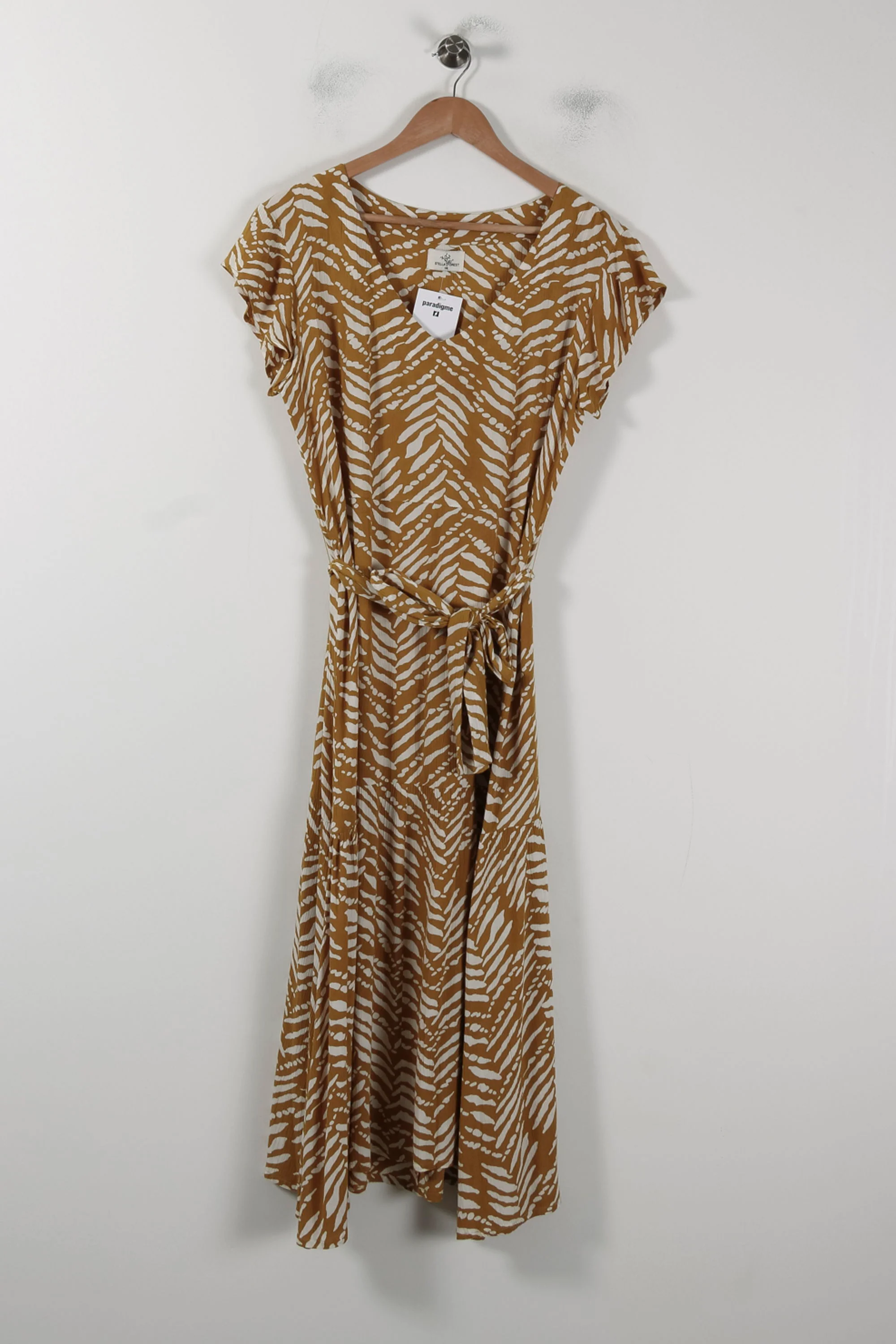Robe Longue Jaune et Blanche - Taille S/36 - Image 2