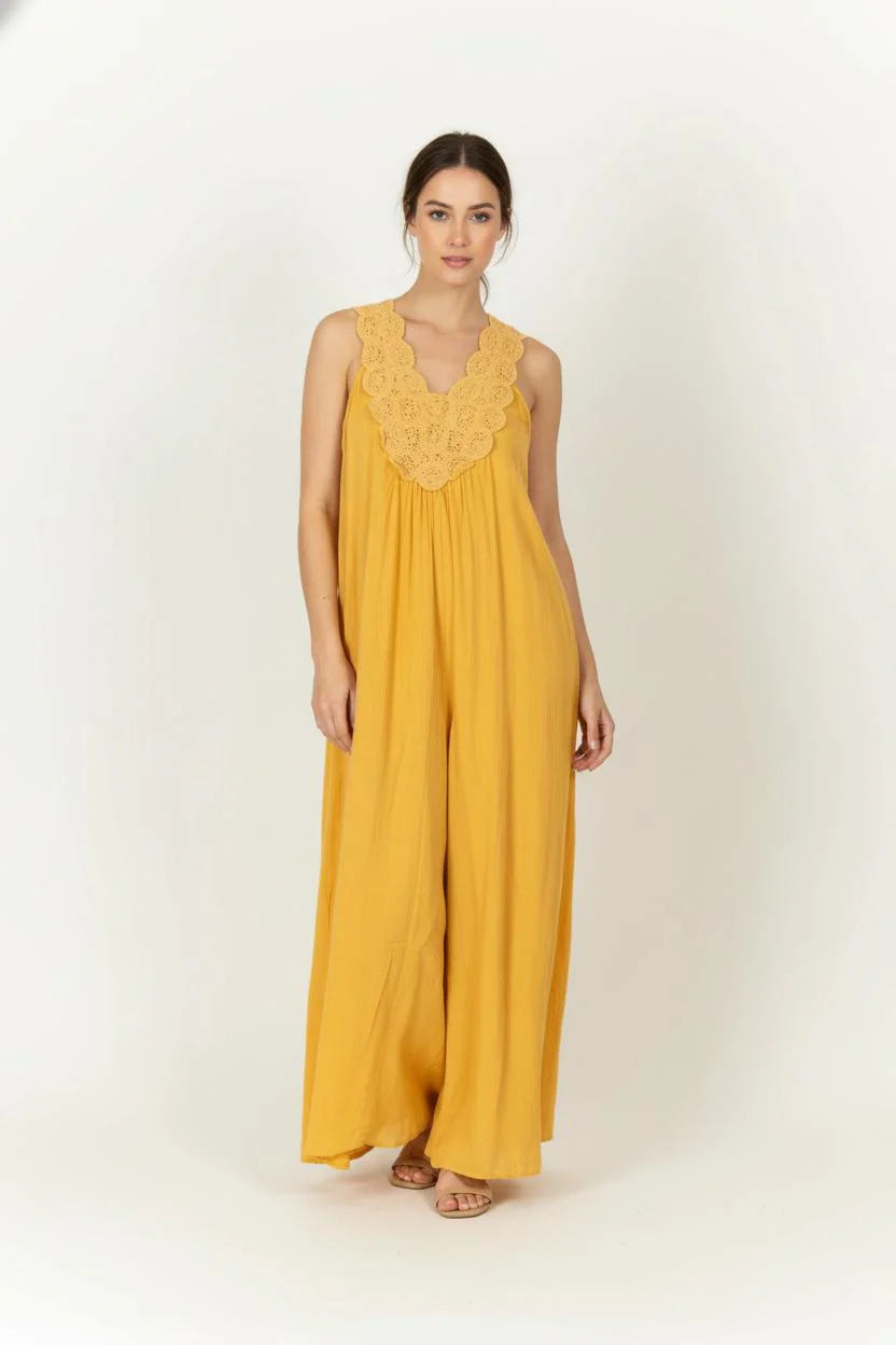 Robe Longue Jaune - Taille M/38
