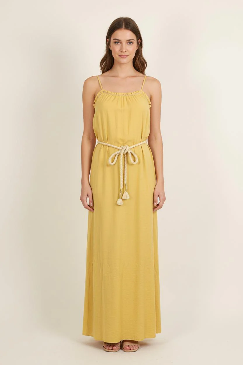 Robe Longue Jaune - Taille S/36