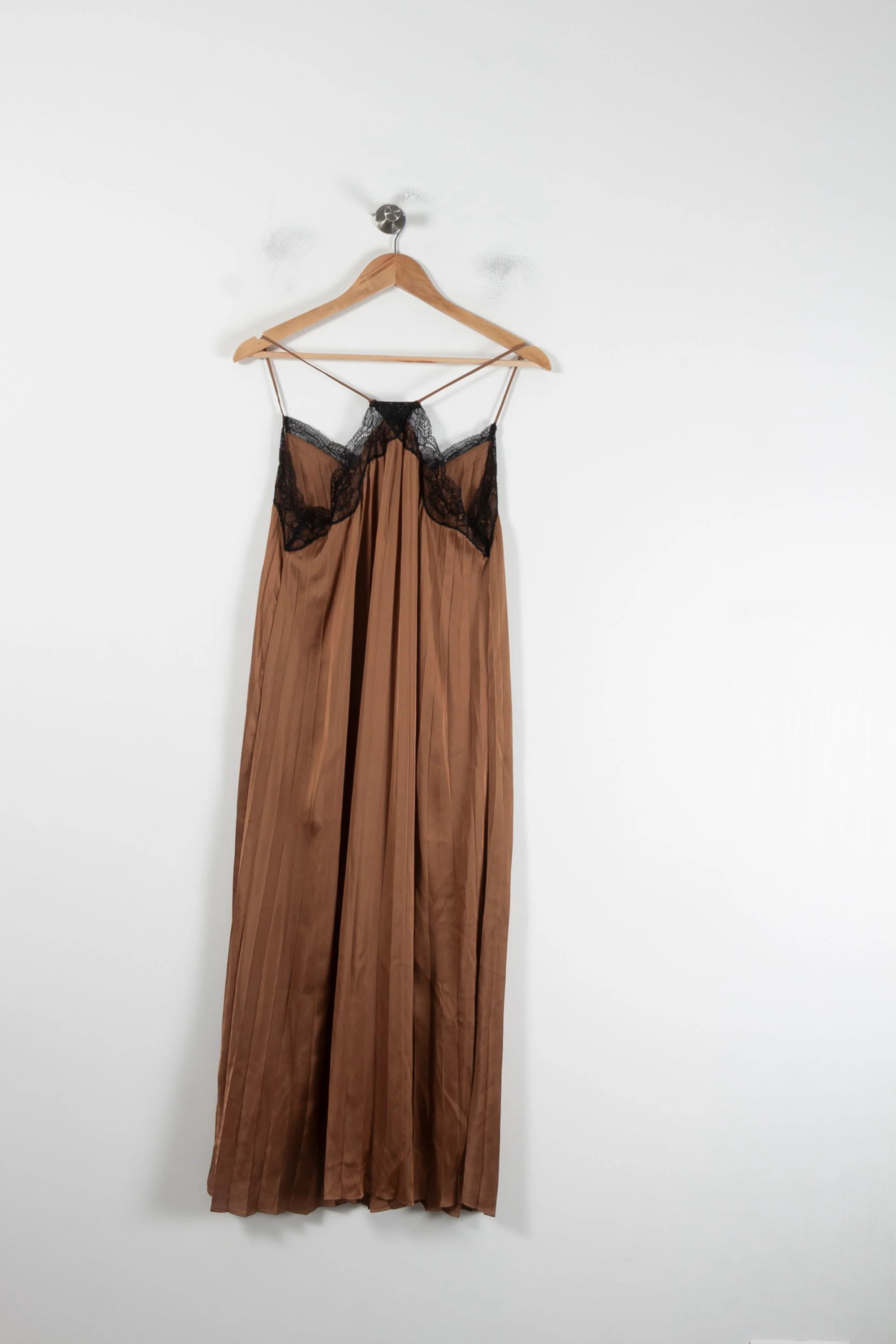 Robe Longue Marron et Noire - Taille XS/34 - Image 4