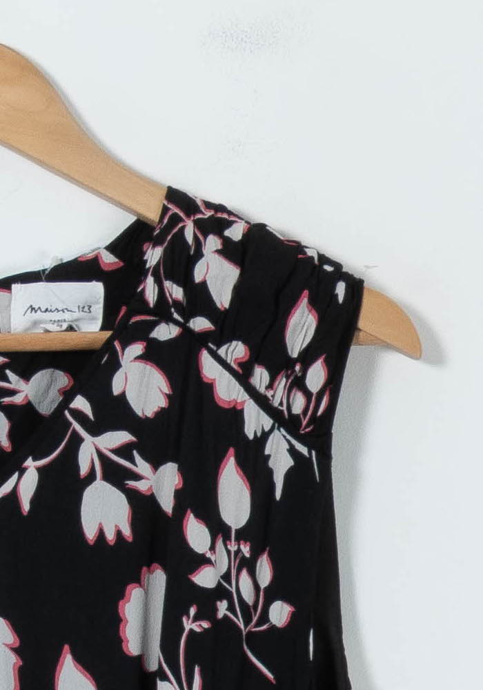 Robe Longue Noire et Blanche - Taille L/40 - Image 3