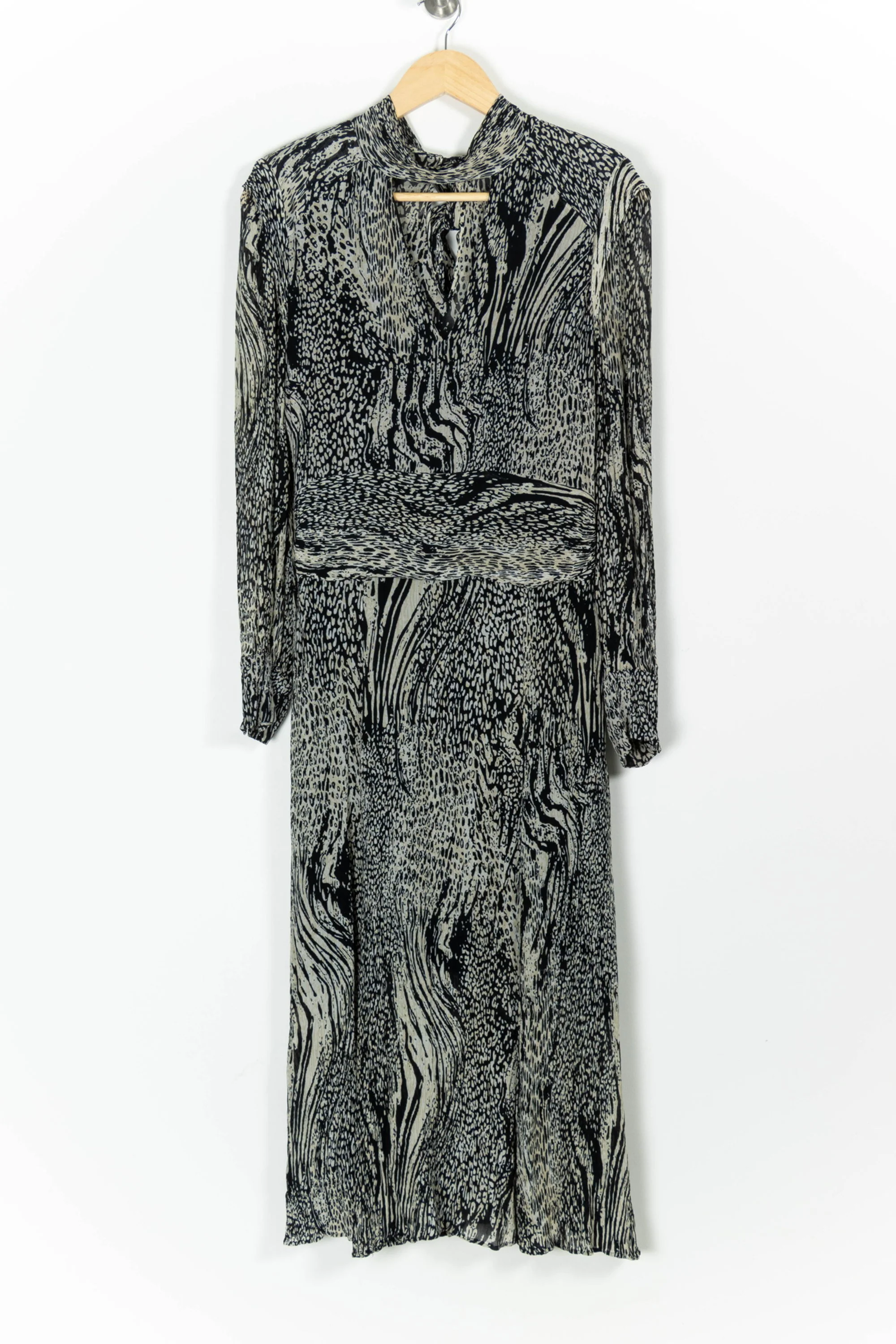 Robe Longue Noire et Blanche - Taille L/40 - Image 2